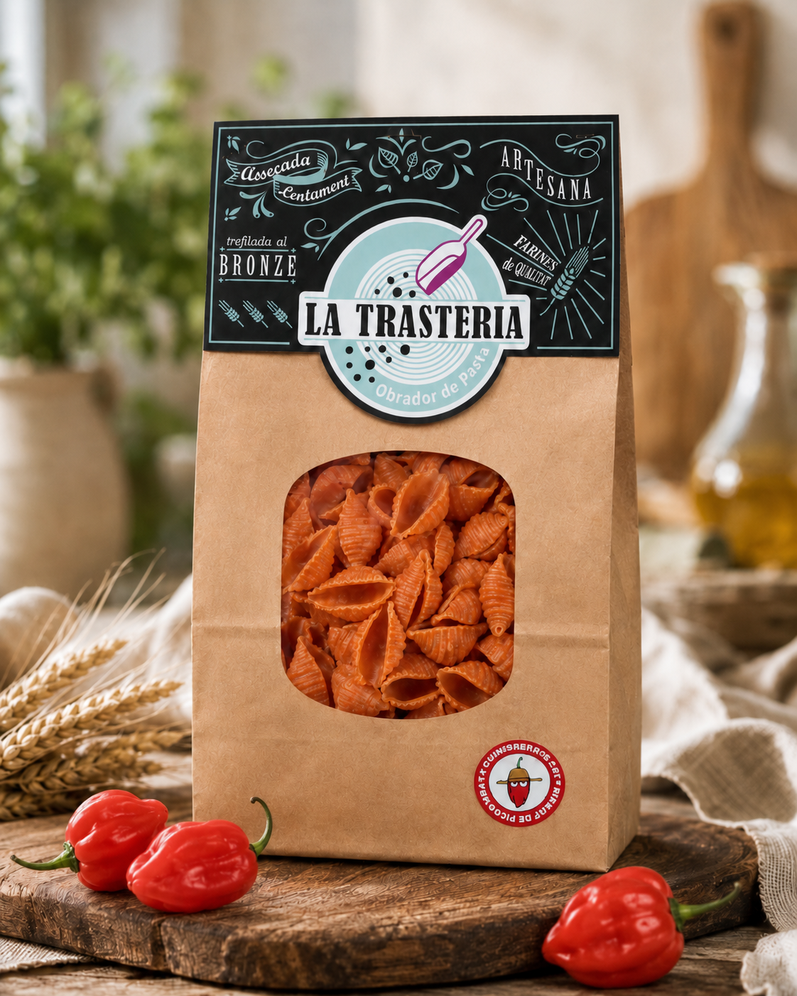 Pasta La Trasteria amb Habanero vermell – Paquet de 400 g